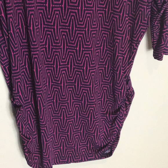 41 Hawthorn > Purple Cinched Blouse Medium - Picture 2 of 7